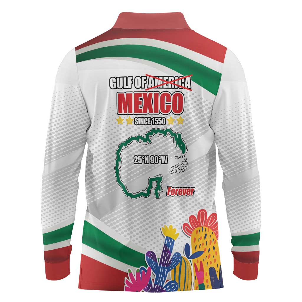 Gulf Of Mexico Since 1550 Long Sleeve Polo Shirt Golfo De Mexico Forever