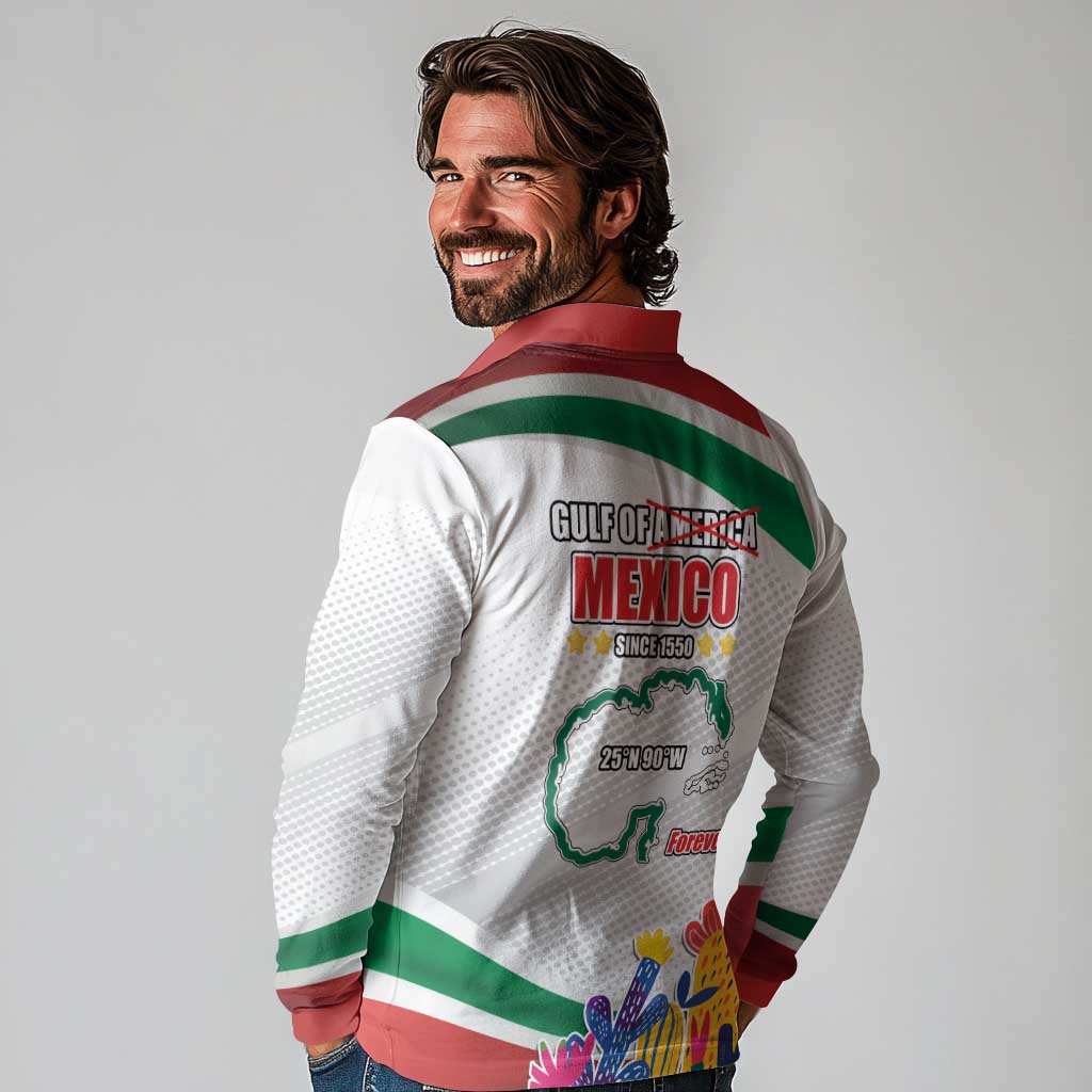 Gulf Of Mexico Since 1550 Long Sleeve Polo Shirt Golfo De Mexico Forever