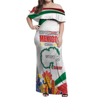 Gulf Of Mexico Since 1550 Off Shoulder Maxi Dress Golfo De Mexico Forever