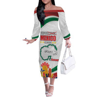 Gulf Of Mexico Since 1550 Off The Shoulder Long Sleeve Dress Golfo De Mexico Forever