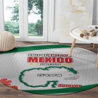 Gulf Of Mexico Since 1550 Round Carpet Golfo De Mexico Forever