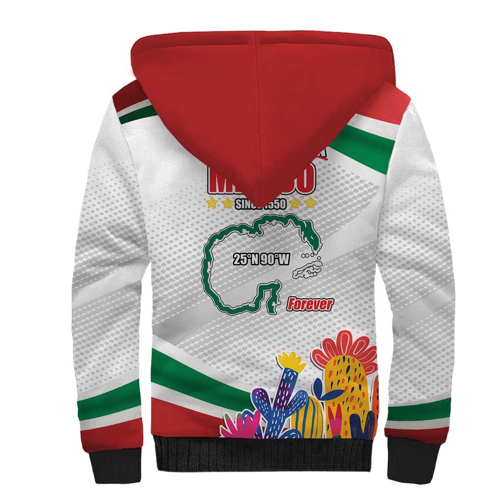 Gulf Of Mexico Since 1550 Sherpa Hoodie Golfo De Mexico Forever