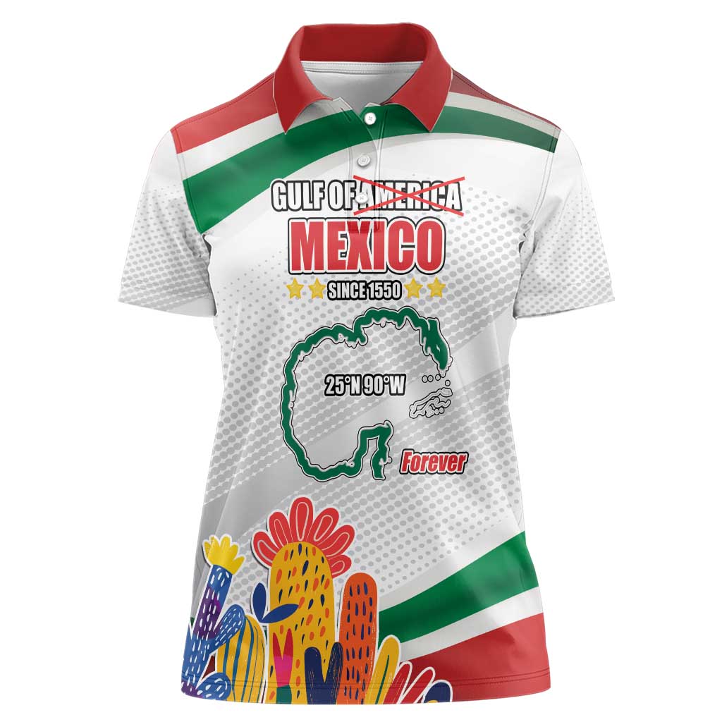 Gulf Of Mexico Since 1550 Women Polo Shirt Golfo De Mexico Forever