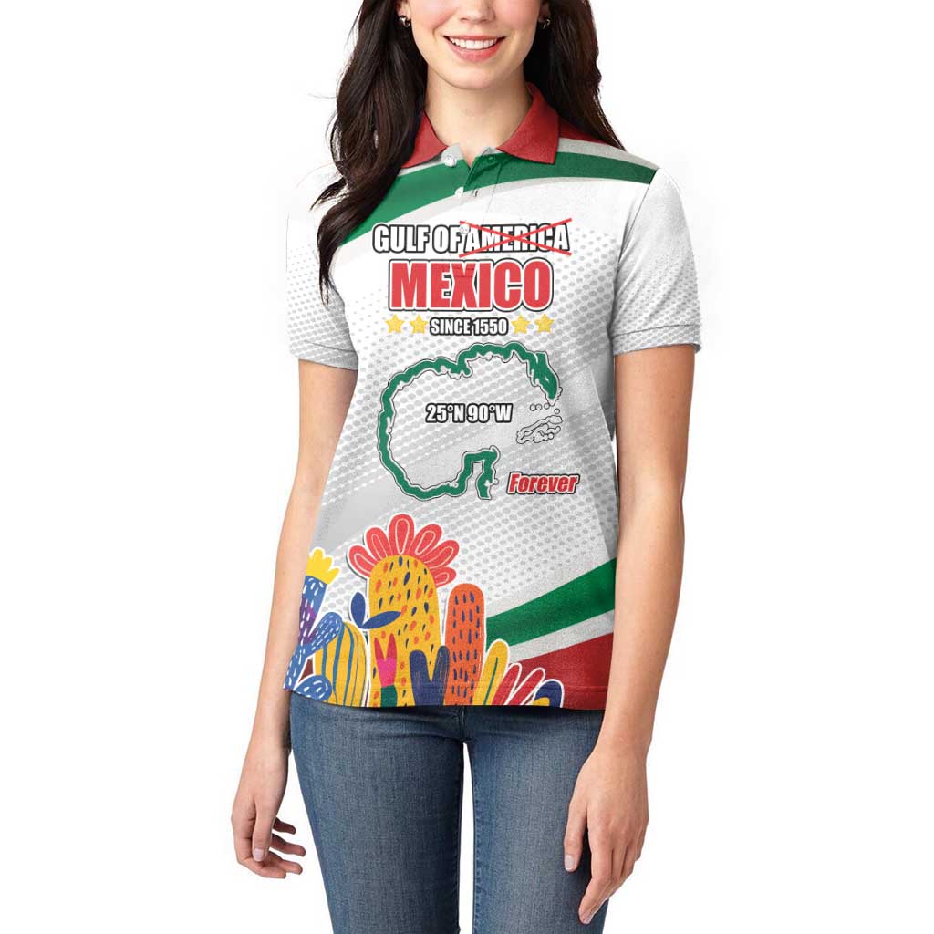 Gulf Of Mexico Since 1550 Women Polo Shirt Golfo De Mexico Forever