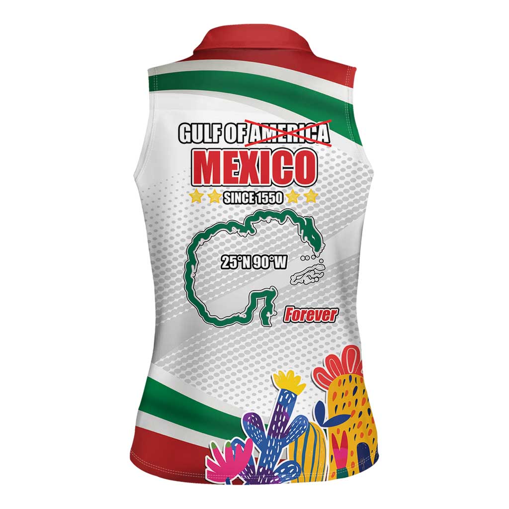 Gulf Of Mexico Since 1550 Women Sleeveless Polo Shirt Golfo De Mexico Forever