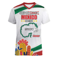 Gulf Of Mexico Since 1550 Women V-Neck T-Shirt Golfo De Mexico Forever