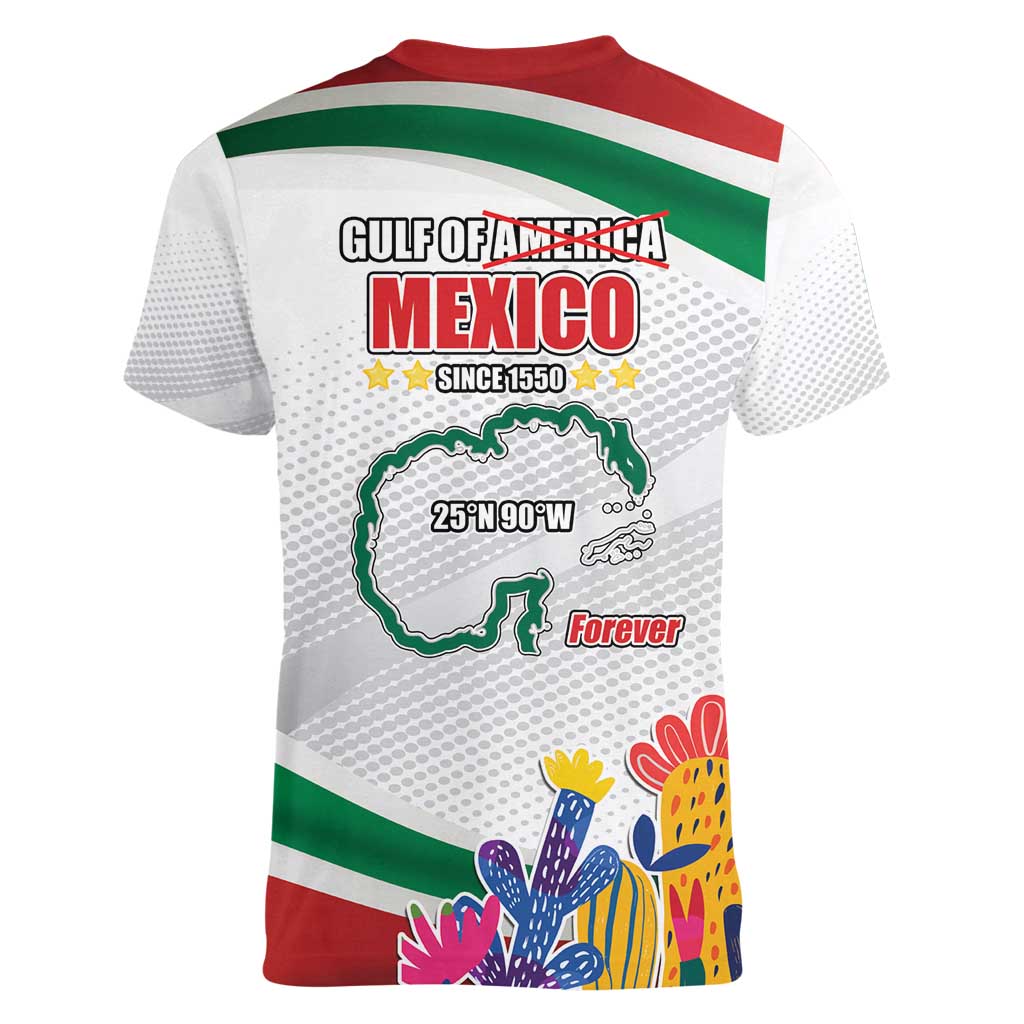 Gulf Of Mexico Since 1550 Women V-Neck T-Shirt Golfo De Mexico Forever