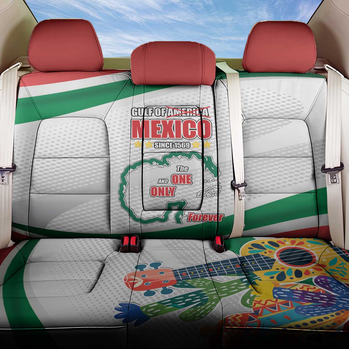 Gulf Of Mexico Since 1569 Back Car Seat Cover Golfo De Mexico The One and Only