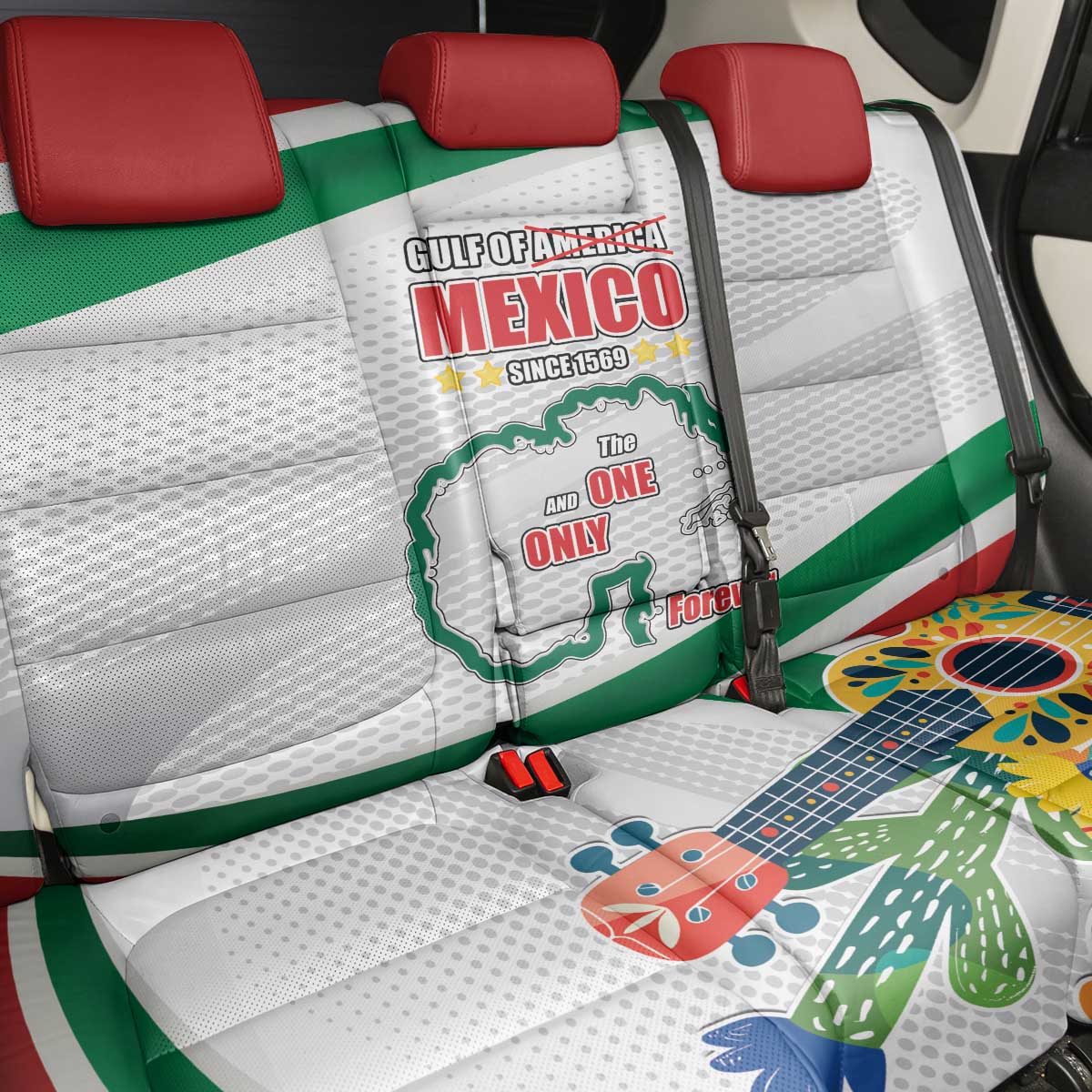 Gulf Of Mexico Since 1569 Back Car Seat Cover Golfo De Mexico The One and Only