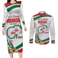 Gulf Of Mexico Since 1569 Couples Matching Long Sleeve Bodycon Dress and Long Sleeve Button Shirt Golfo De Mexico The One and Only LT17