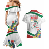 Gulf Of Mexico Since 1569 Couples Matching Mermaid Dress and Hawaiian Shirt Golfo De Mexico The One and Only LT17