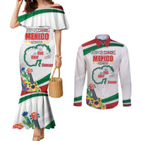 Gulf Of Mexico Since 1569 Couples Matching Mermaid Dress and Long Sleeve Button Shirt Golfo De Mexico The One and Only LT17