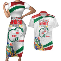 Gulf Of Mexico Since 1569 Couples Matching Short Sleeve Bodycon Dress and Hawaiian Shirt Golfo De Mexico The One and Only LT17