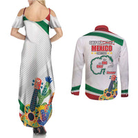 Gulf Of Mexico Since 1569 Couples Matching Summer Maxi Dress and Long Sleeve Button Shirt Golfo De Mexico The One and Only LT17