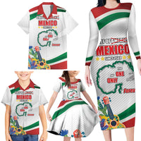 Gulf Of Mexico Since 1569 Family Matching Long Sleeve Bodycon Dress and Hawaiian Shirt Golfo De Mexico The One and Only LT17