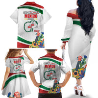 Gulf Of Mexico Since 1569 Family Matching Off The Shoulder Long Sleeve Dress and Hawaiian Shirt Golfo De Mexico The One and Only LT17