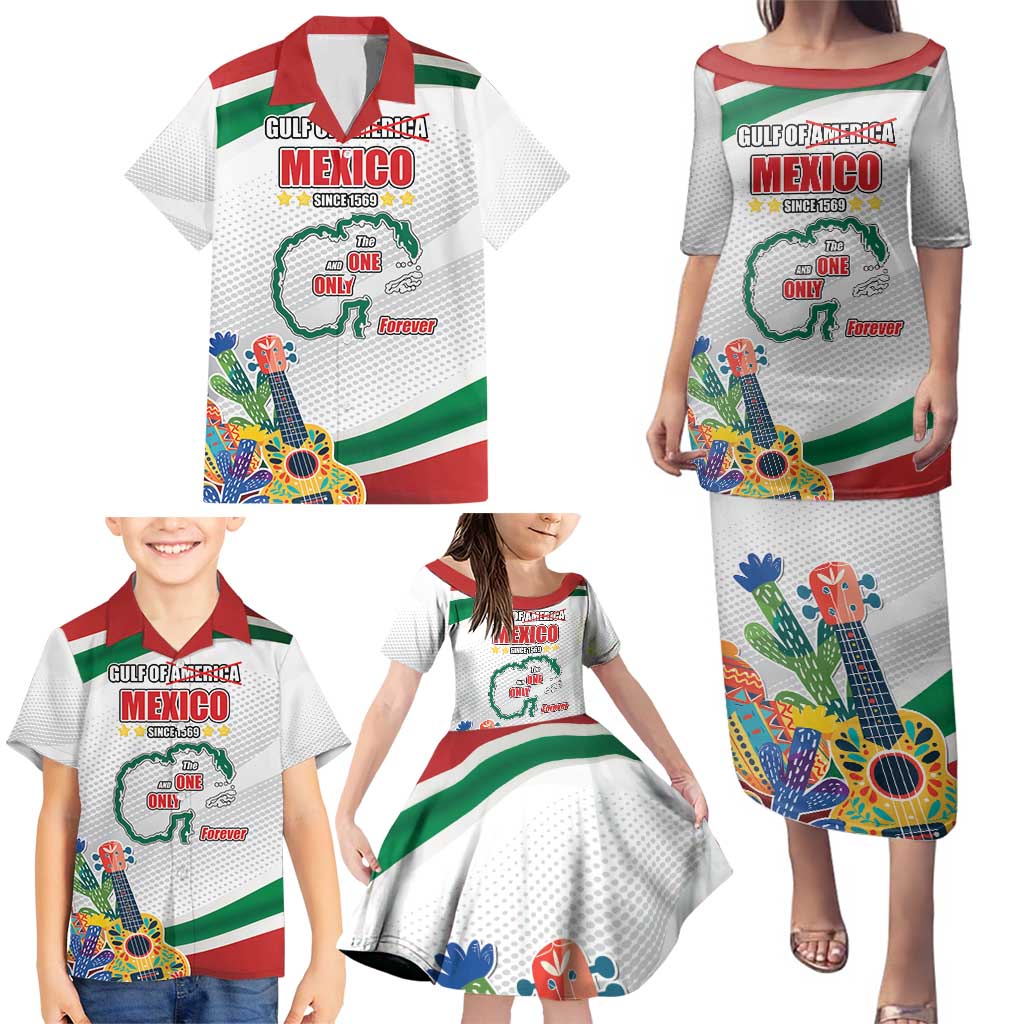 Gulf Of Mexico Since 1569 Family Matching Puletasi and Hawaiian Shirt Golfo De Mexico The One and Only LT17