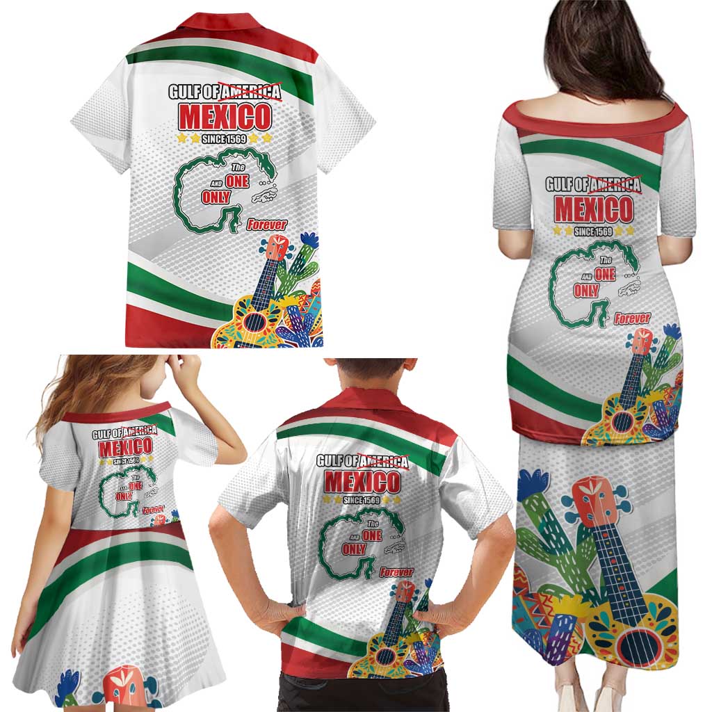 Gulf Of Mexico Since 1569 Family Matching Puletasi and Hawaiian Shirt Golfo De Mexico The One and Only LT17