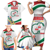 Gulf Of Mexico Since 1569 Family Matching Short Sleeve Bodycon Dress and Hawaiian Shirt Golfo De Mexico The One and Only LT17