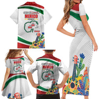 Gulf Of Mexico Since 1569 Family Matching Short Sleeve Bodycon Dress and Hawaiian Shirt Golfo De Mexico The One and Only LT17