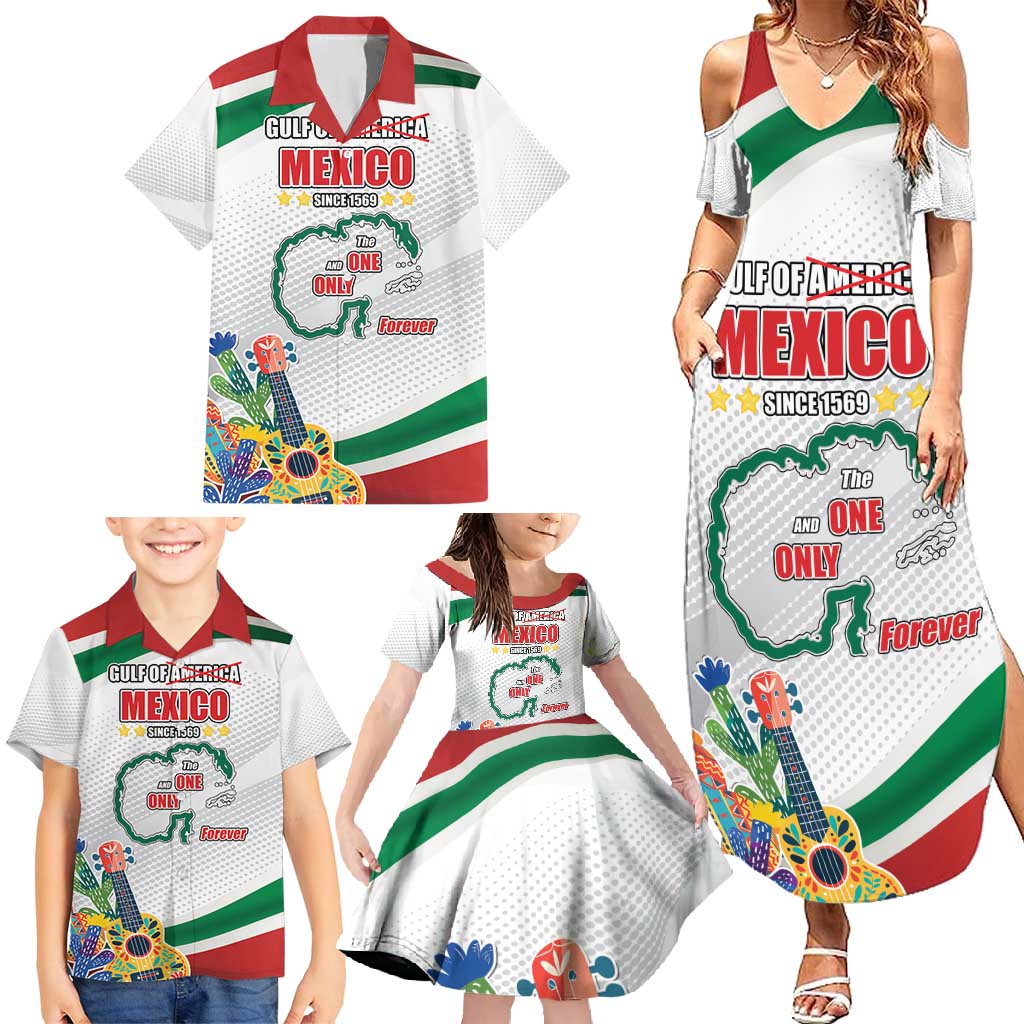 Gulf Of Mexico Since 1569 Family Matching Summer Maxi Dress and Hawaiian Shirt Golfo De Mexico The One and Only LT17