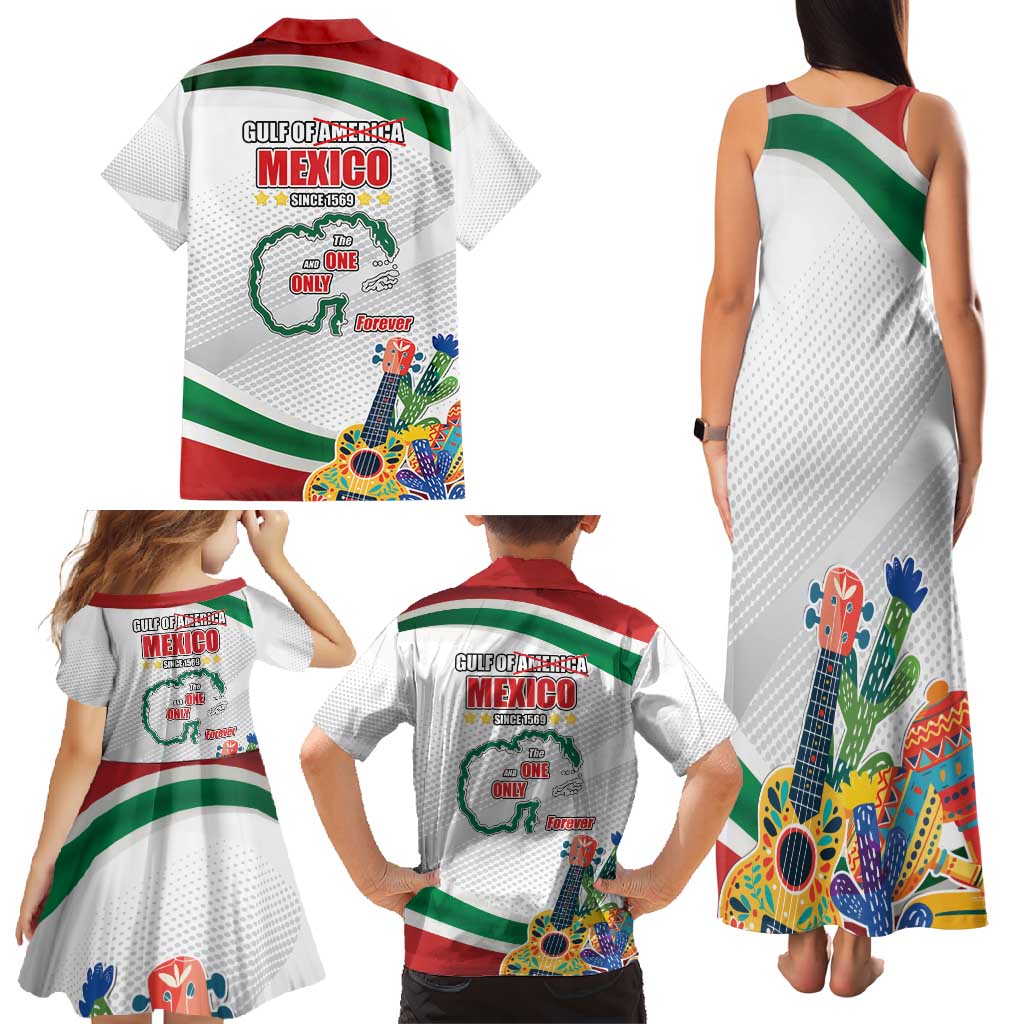 Gulf Of Mexico Since 1569 Family Matching Tank Maxi Dress and Hawaiian Shirt Golfo De Mexico The One and Only LT17
