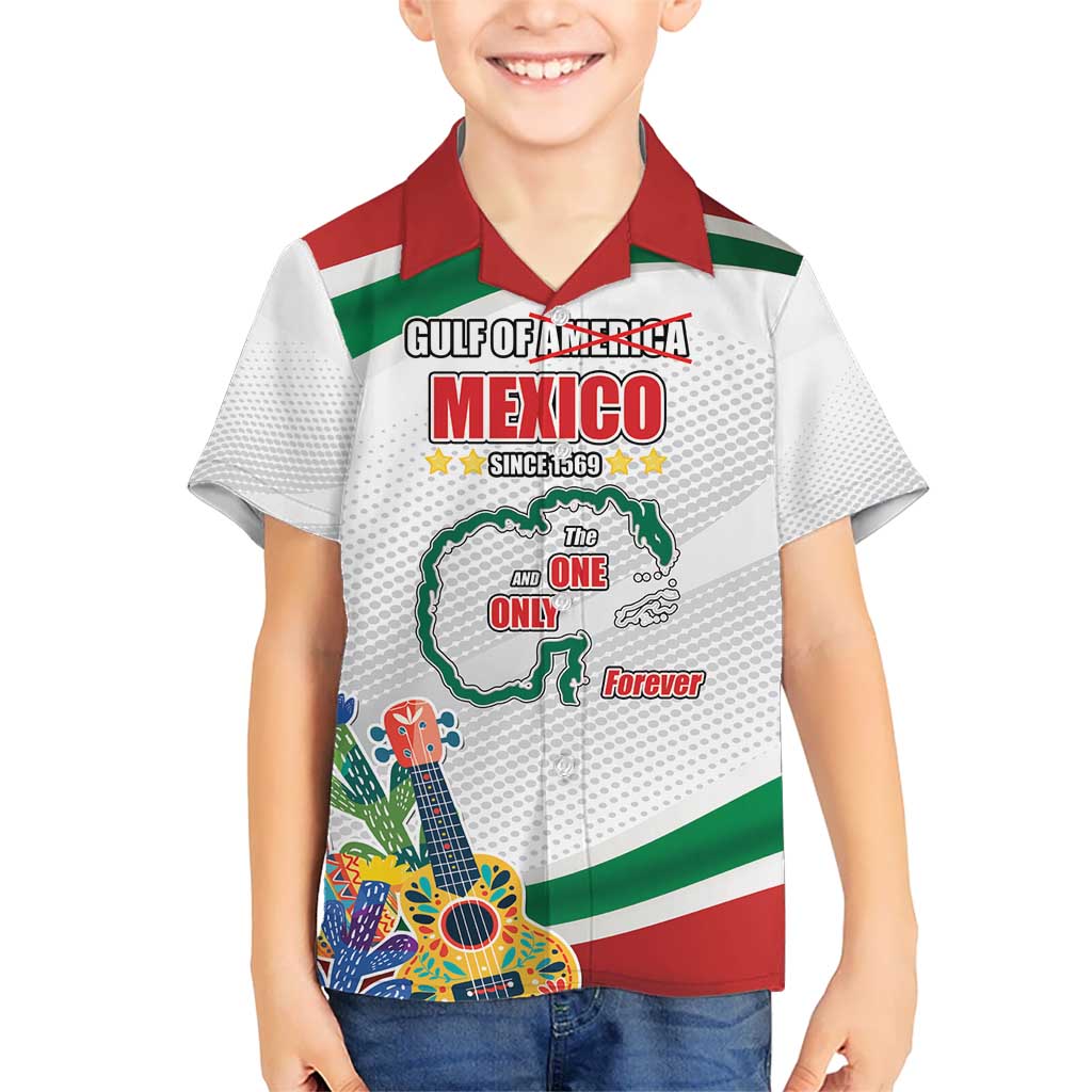 Gulf Of Mexico Since 1569 Kid Hawaiian Shirt Golfo De Mexico The One and Only LT17