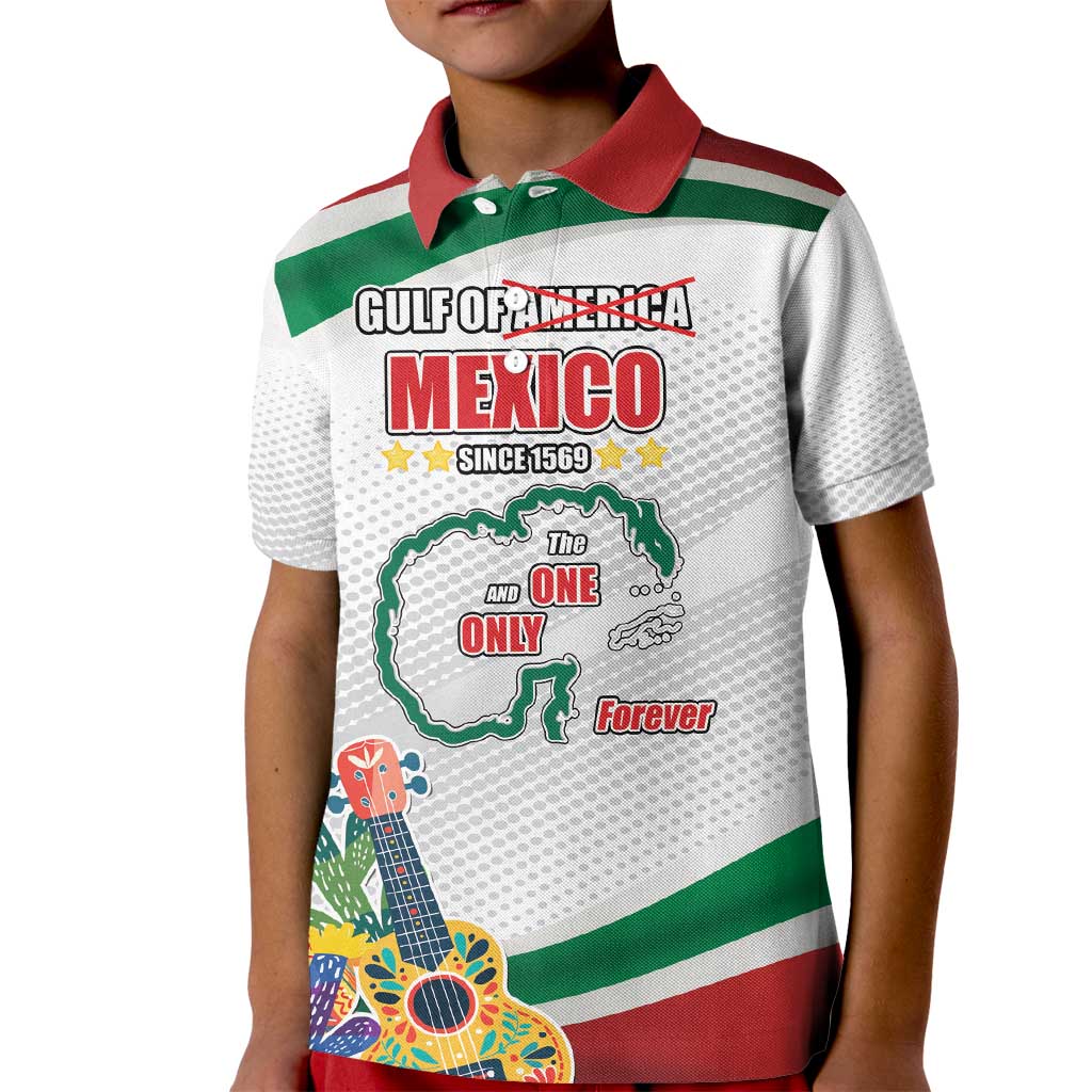 Gulf Of Mexico Since 1569 Kid Polo Shirt Golfo De Mexico The One and Only LT17