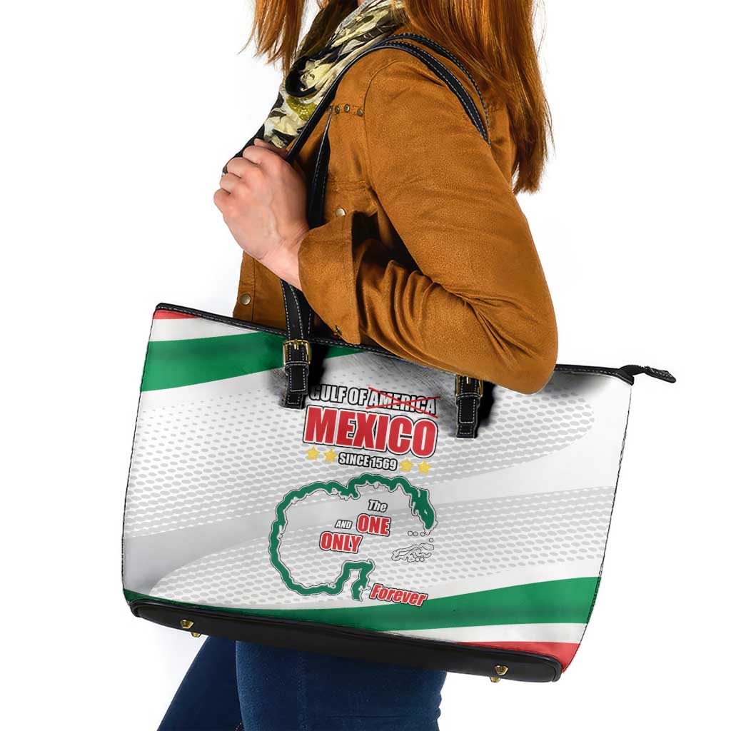 Gulf Of Mexico Since 1569 Leather Tote Bag Golfo De Mexico The One and Only