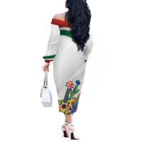 Gulf Of Mexico Since 1569 Off The Shoulder Long Sleeve Dress Golfo De Mexico The One and Only LT17