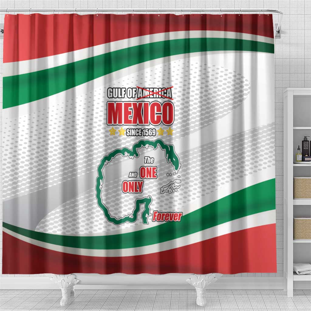 Gulf Of Mexico Since 1569 Shower Curtain Golfo De Mexico The One and Only