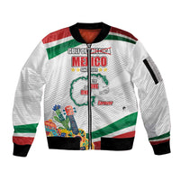 Gulf Of Mexico Since 1569 Sleeve Zip Bomber Jacket Golfo De Mexico The One and Only LT17