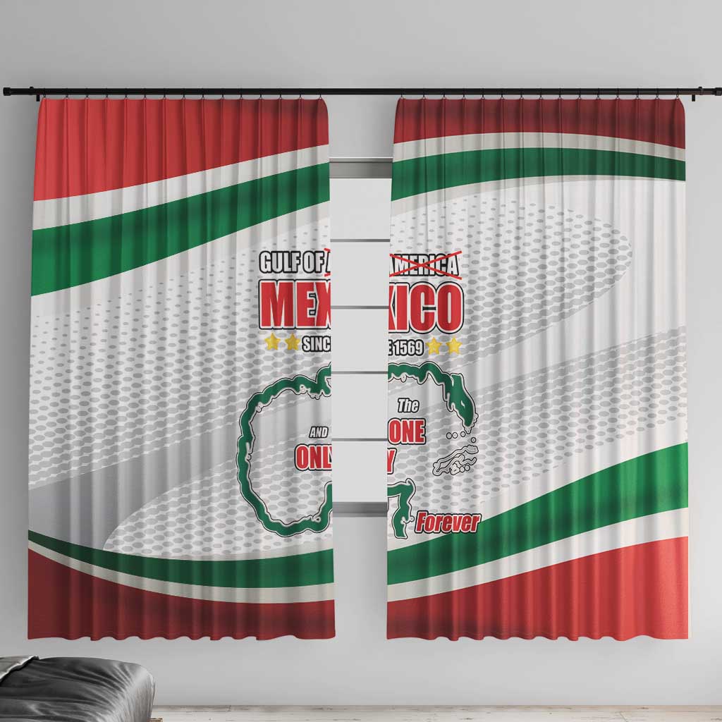 Gulf Of Mexico Since 1569 Window Curtain Golfo De Mexico The One and Only