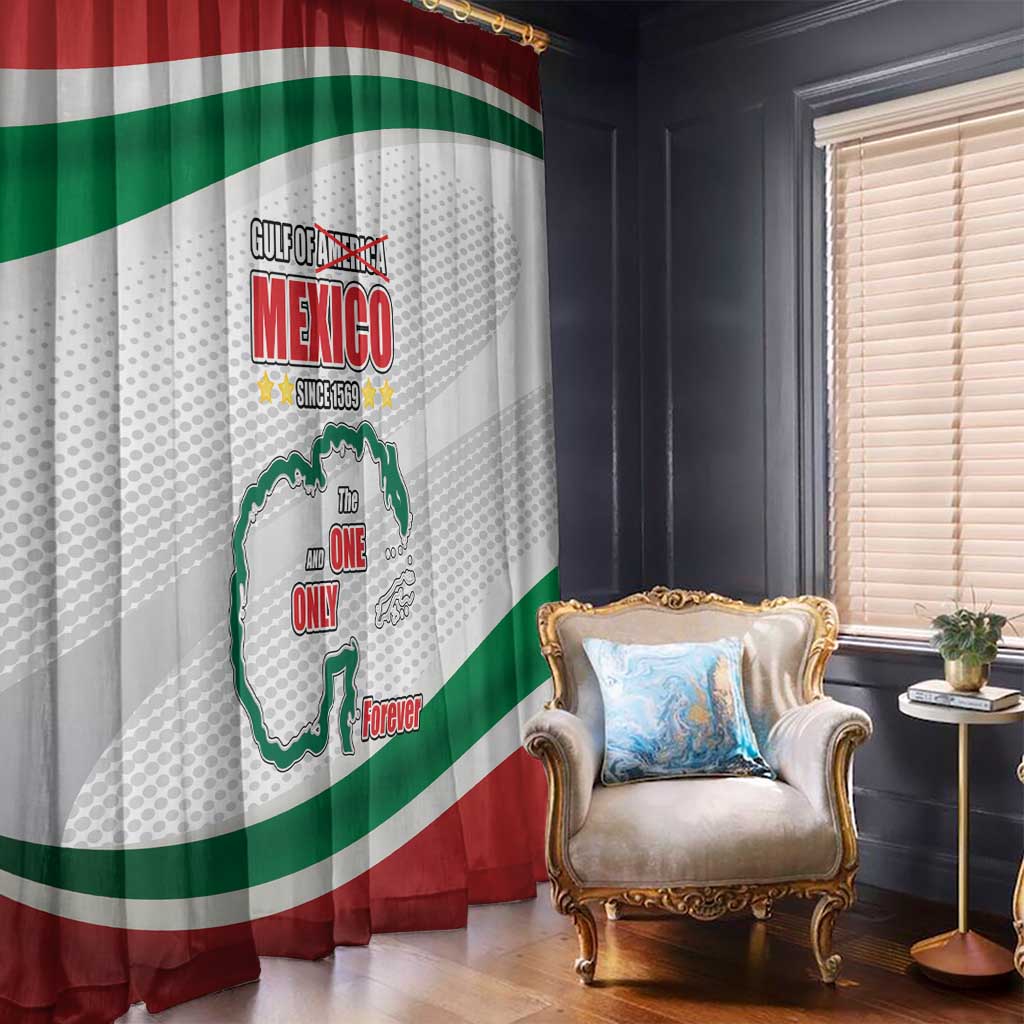 Gulf Of Mexico Since 1569 Window Curtain Golfo De Mexico The One and Only