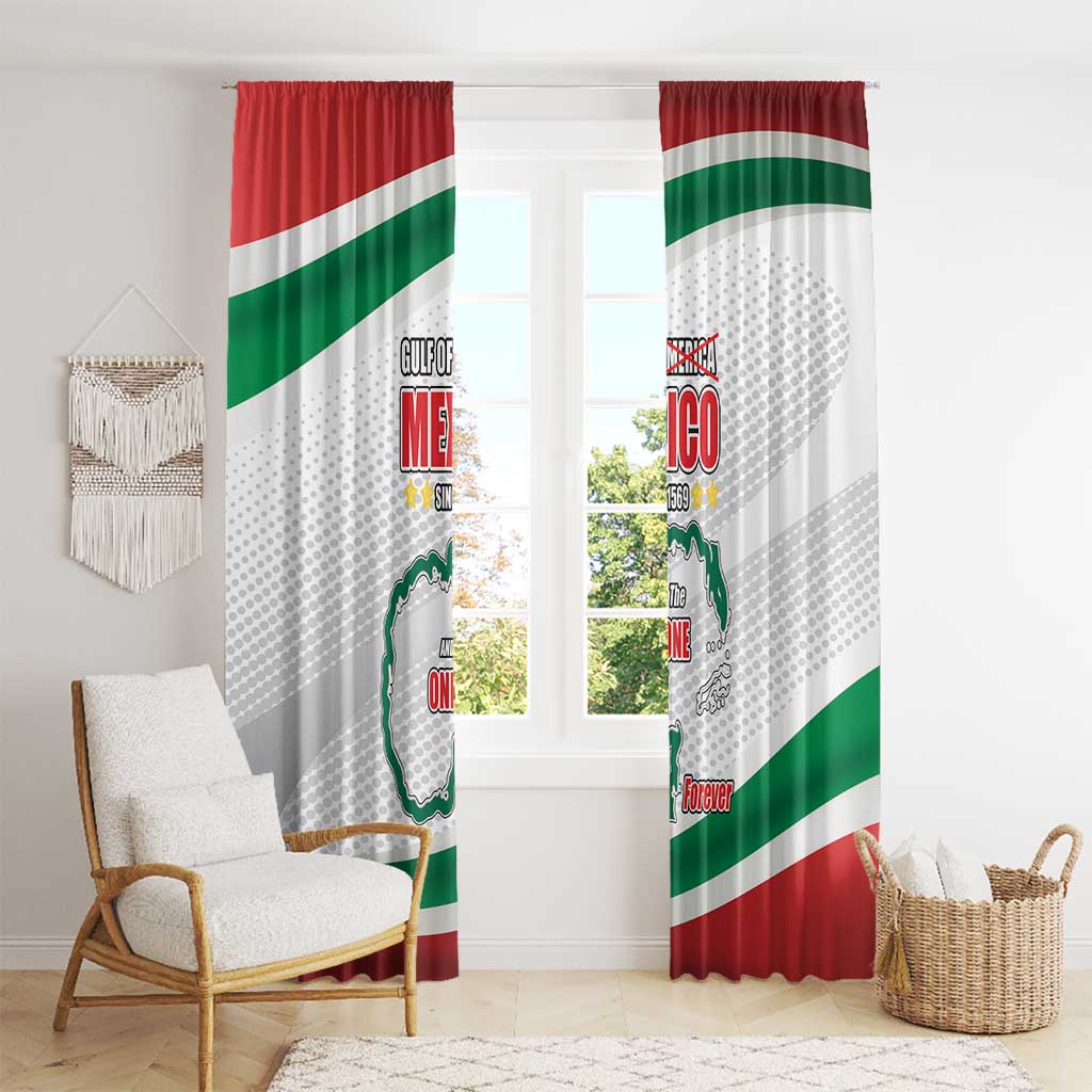 Gulf Of Mexico Since 1569 Window Curtain Golfo De Mexico The One and Only