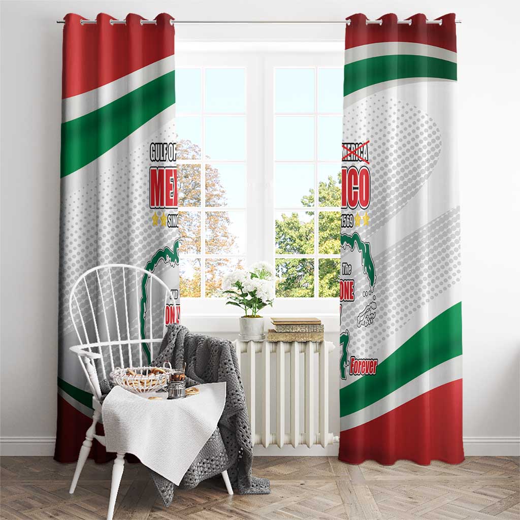 Gulf Of Mexico Since 1569 Window Curtain Golfo De Mexico The One and Only