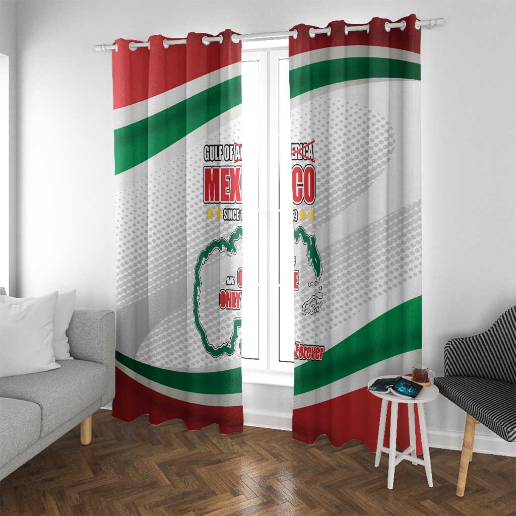 Gulf Of Mexico Since 1569 Window Curtain Golfo De Mexico The One and Only