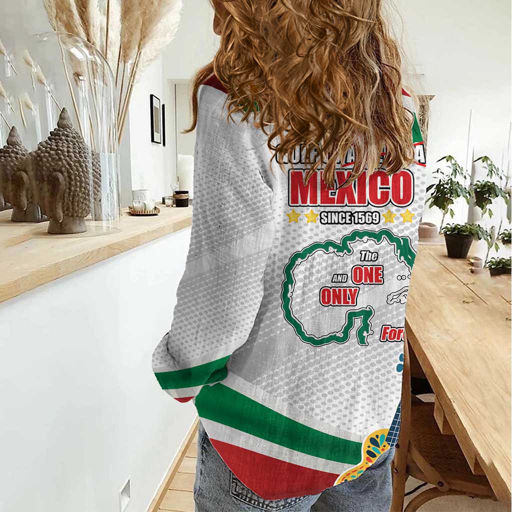 Gulf Of Mexico Since 1569 Women Casual Shirt Golfo De Mexico The One and Only LT17