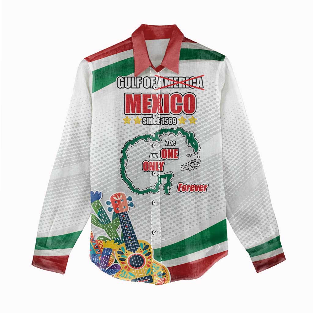 Gulf Of Mexico Since 1569 Women Casual Shirt Golfo De Mexico The One and Only LT17