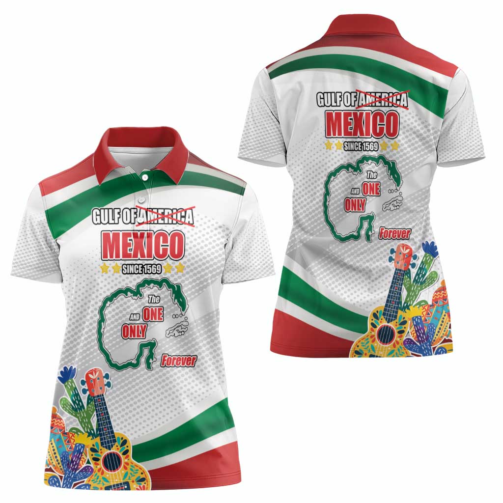 Gulf Of Mexico Since 1569 Women Polo Shirt Golfo De Mexico The One and Only LT17