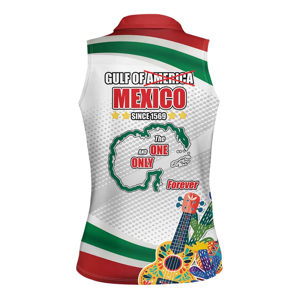 Gulf Of Mexico Since 1569 Women Sleeveless Polo Shirt Golfo De Mexico The One and Only LT17