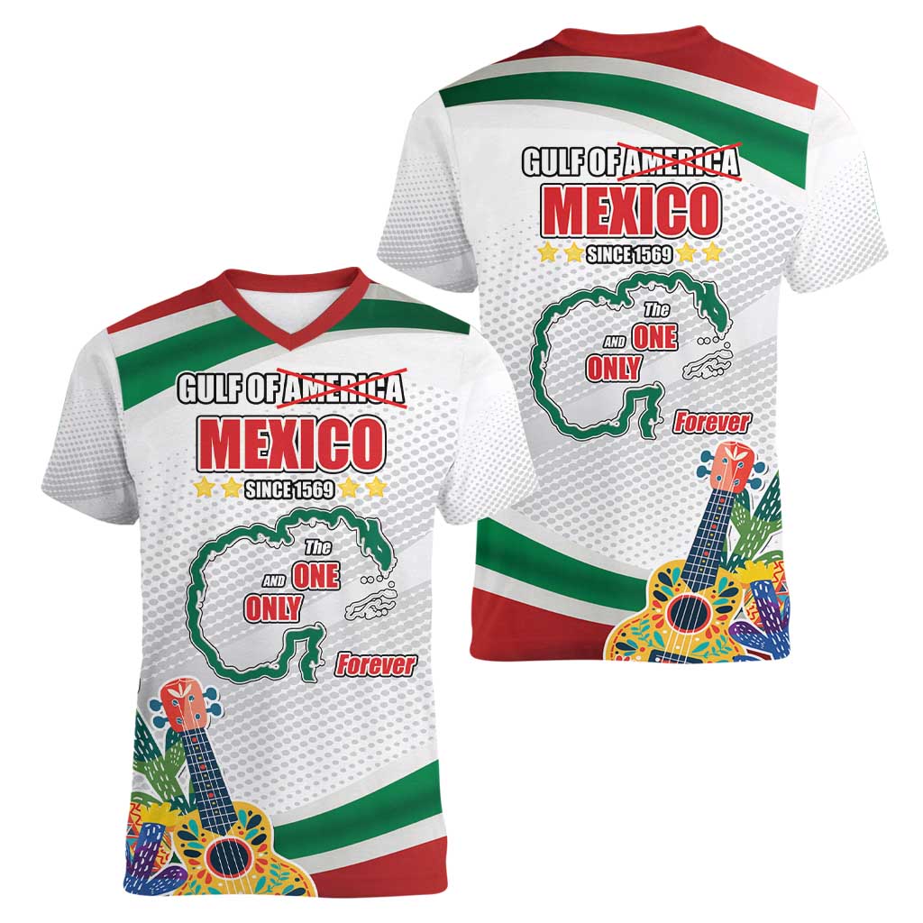 Gulf Of Mexico Since 1569 Women V-Neck T-Shirt Golfo De Mexico The One and Only LT17