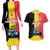 Custom Belgium Formula One Couples Matching Long Sleeve Bodycon Dress and Hawaiian Shirt Motorsport with Flag F1 World Championship