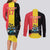 Custom Belgium Formula One Couples Matching Long Sleeve Bodycon Dress and Long Sleeve Button Shirt Motorsport with Flag F1 World Championship