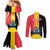 Custom Belgium Formula One Couples Matching Mermaid Dress and Long Sleeve Button Shirt Motorsport with Flag F1 World Championship