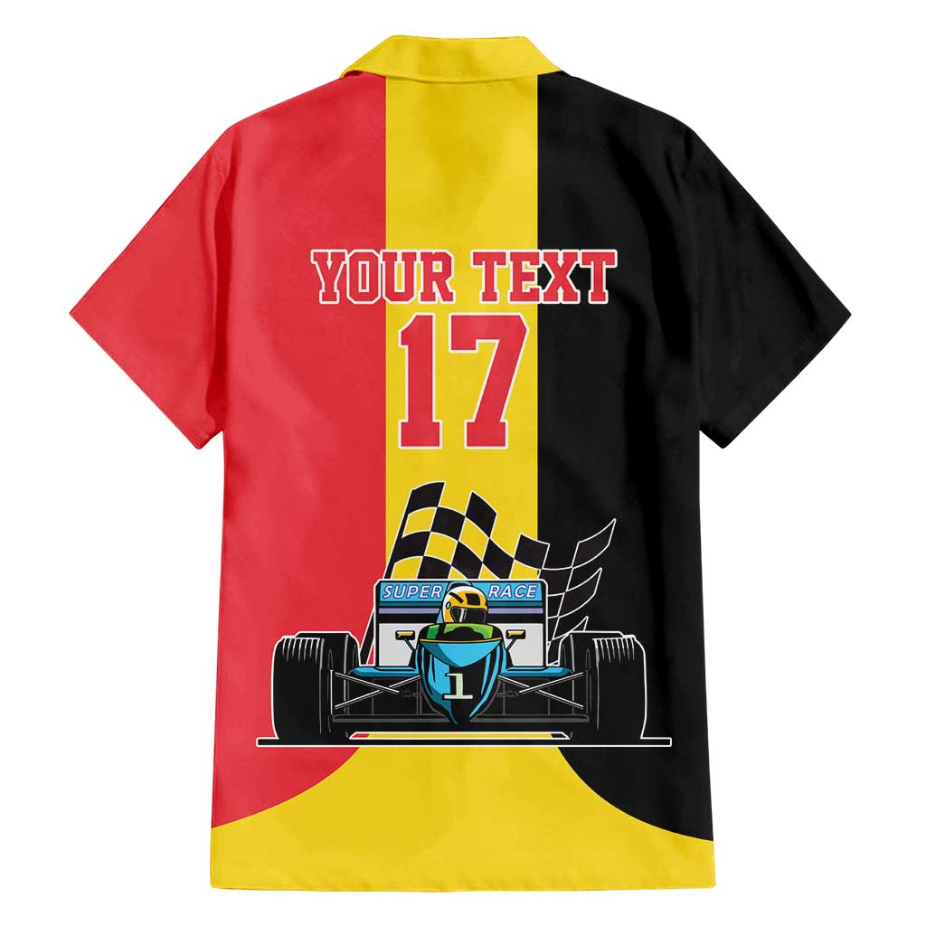 Custom Belgium Formula One Family Matching Puletasi and Hawaiian Shirt Motorsport with Flag F1 World Championship