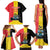 Custom Belgium Formula One Family Matching Tank Maxi Dress and Hawaiian Shirt Motorsport with Flag F1 World Championship