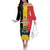 Custom Belgium Formula One Off The Shoulder Long Sleeve Dress Motorsport with Flag F1 World Championship