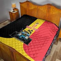 Custom Belgium Formula One Quilt Motorsport with Flag F1 World Championship