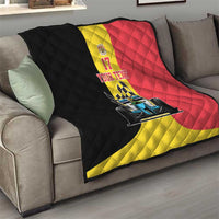 Custom Belgium Formula One Quilt Motorsport with Flag F1 World Championship